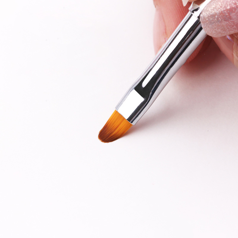 Cọ đắp gel đắp bột đầu tròn oval cán đá cao cấp