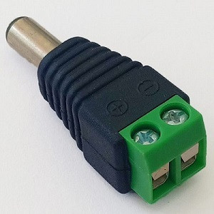 Jack nguồn DC đực và Jack DC cái (Loại vít vặn)