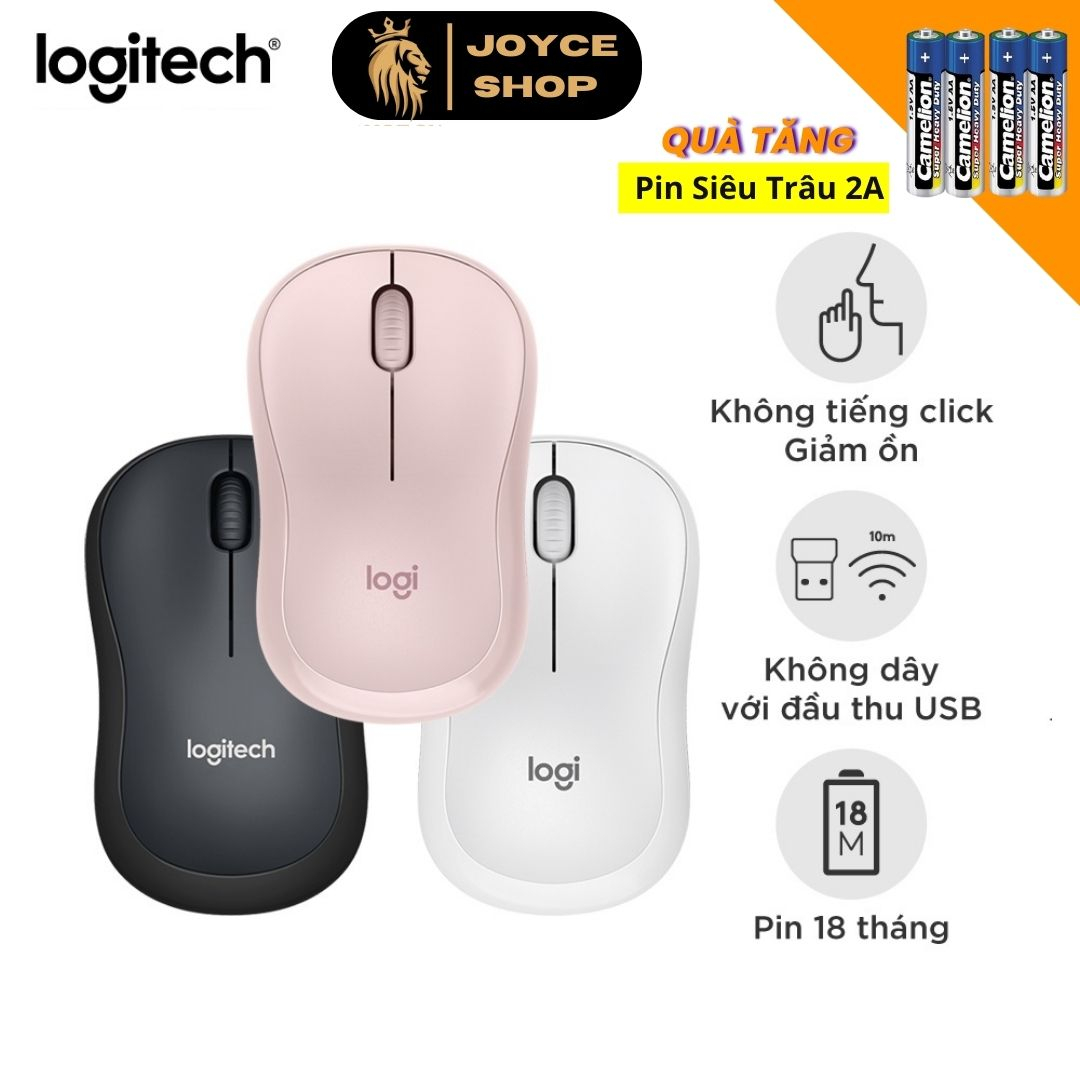 Chuột Không Dây Logitechc M220 Không Tiếng Động- Có Công Tắc On/Off - Độ Nhạy Cao - Bảo Hành 12 Tháng