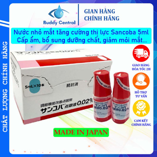 Nước nhỏ mắt Sancoba Nhật Bản 5ml - Hỗ trợ tăng cường thị lực, giảm cận