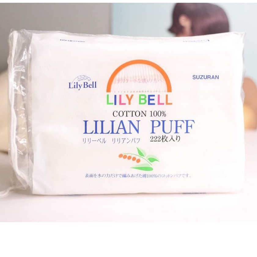 Bông tẩy trang mềm mịn Lily Bell Nhật Bản loại 240 miếng và 222 miếng