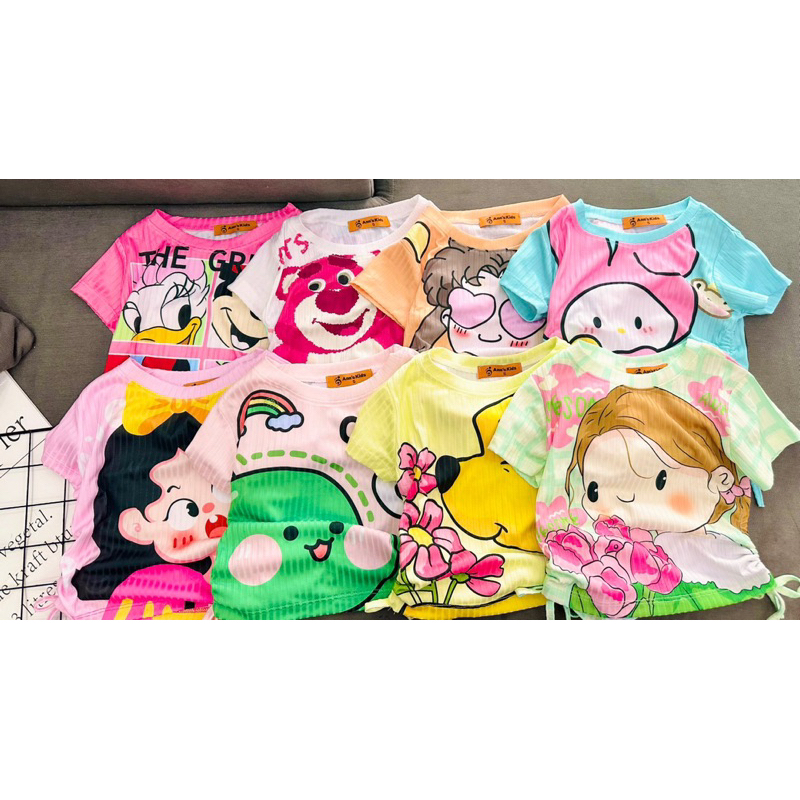 Đồ bộ lửng thun cotton màu size đại cho bé gái từ 25 đến 48kg