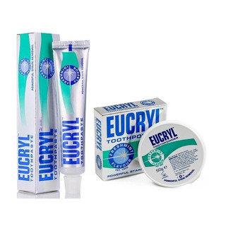Kem đánh răng Eucryl 62g, Bột tẩy trắng răng Eucryl 50g