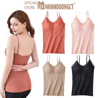 Áo Bra 2 Dây Dáng Dài - Áo Bra 2 Dây Len Tăm Siêu Mịn, Thấm Hút, Co Giãn