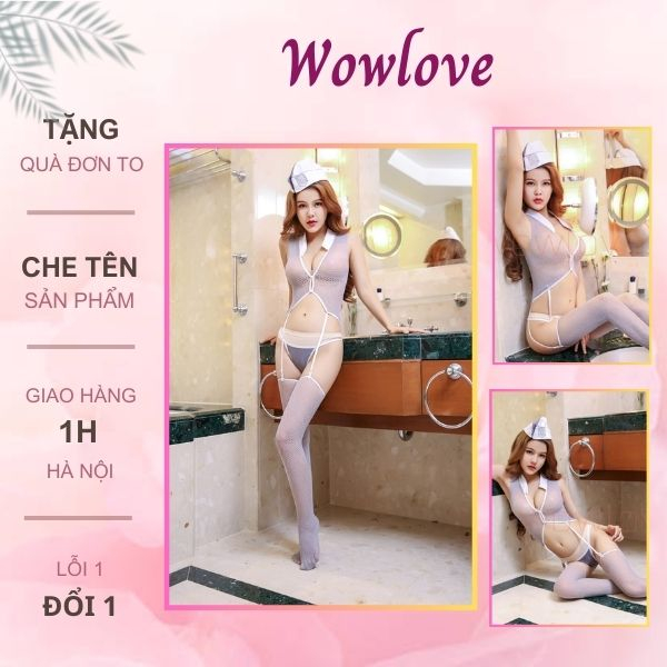 Bộ Đồ Ngủ Dạng Lưới Hoang Dã Gợi Cảm Cosplay Sexy Quân Phục Cho Nữ