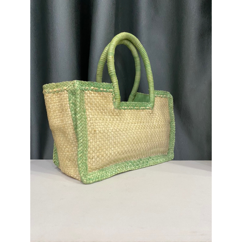 Túi si hiệu PAOLO MASI của Ý áng xách ta.y da bò Ý đan