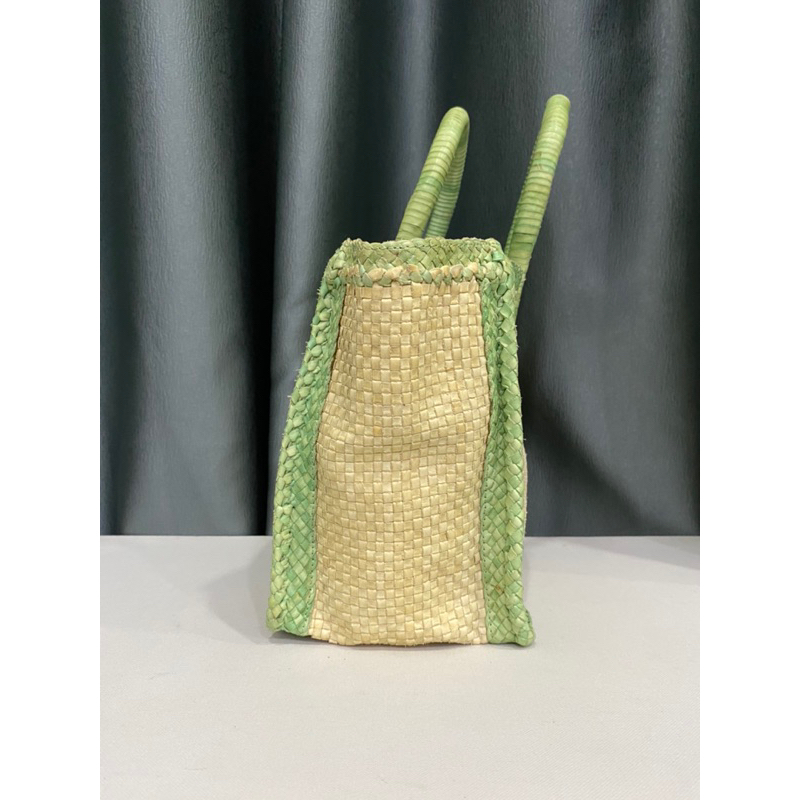 Túi si hiệu PAOLO MASI của Ý áng xách ta.y da bò Ý đan