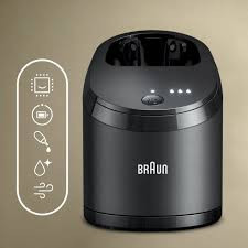 Trạm sạc và làm sạch cho máy cạo râu braun series 9, braun series 8..