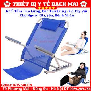 Ghế Tựa Lưng Có Tay Vịn 6 Cấp Độ Ngả Cho Người Già, Yếu, Bệnh Nhân Nằm Lâu Ngày Nghỉ Ngơi, Thư Giãn, Ăn Uống, Xem TV