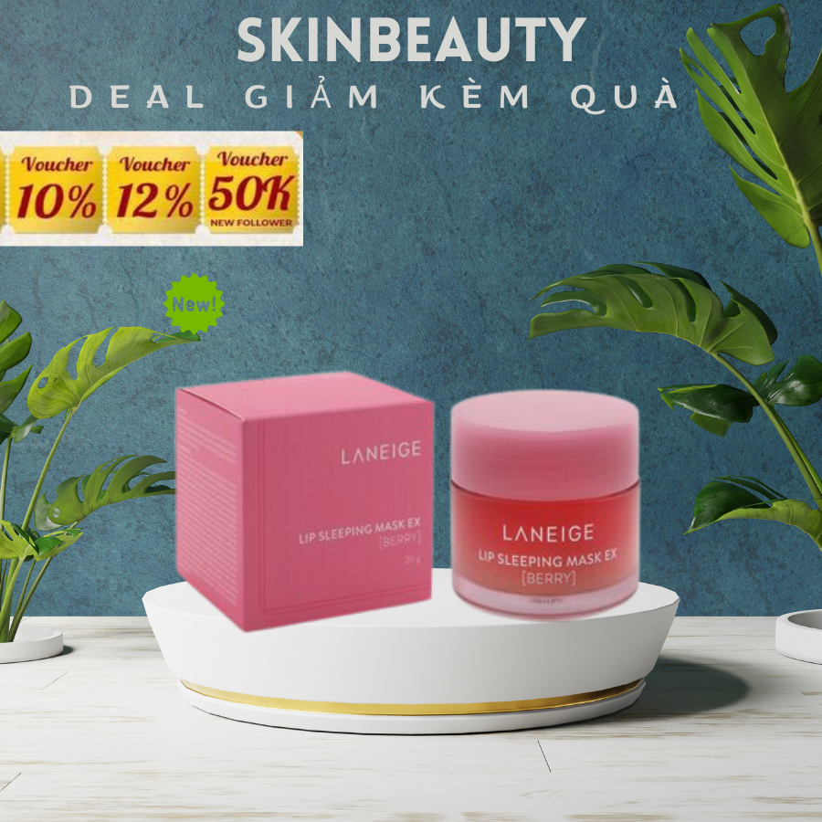 Mặt Nạ Ngủ Môi Dưỡng Ẩm, Căng Bóng Mềm Mịn Hương Dâu Laneige Lip Night Mask, 20g EX