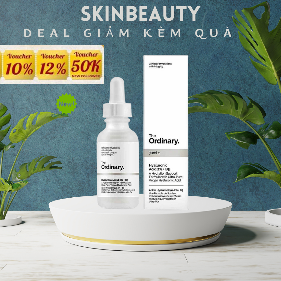Tinh chất Serum The Ordinary Hyaluronic Acid 2% + B5 30ml cấp ẩm, cấp nước và hồi phục da