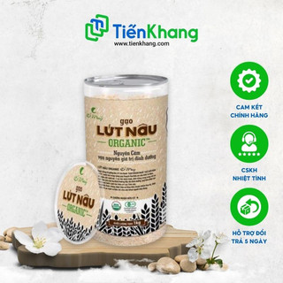 Gạo Lứt Nâu Organic Cỏ May - Hộp - Thực phẩm hữu cơ, thực phẩm thực dưỡng, thơm ngon