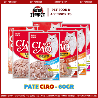 Pate Ciao cho mèo gói 60gr - Pate cho mèo - Zimpet