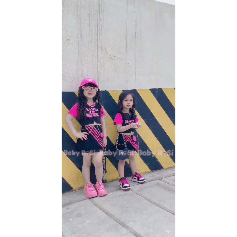 Sét black pink cho bé gái
