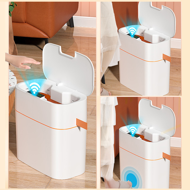 Thùng rác cảm ứng thông minh 16L, Thùng đựg rác nhà bếp nhà vệ sinh