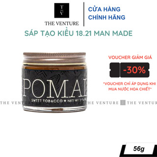 Sáp Vuốt Tóc Nam 18.21 Man Made Pomade Chính Hãng  - 56 Gram.