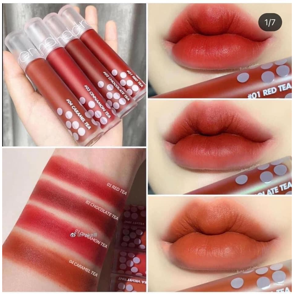 Son Kem Lì Romand Milk Tea Velvet Tint 4.4g Mịn Mượt Như Nhung 02 03 07 08 09chocolate tea Earl Grey Tea