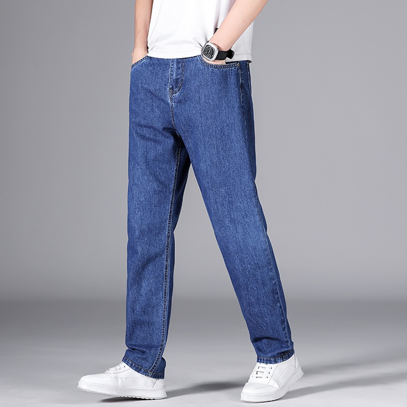 Quần Jean Nam Trung Niên Ống Suông Quần Bò Nam Cotton Ống Đứng Mặc Đi Làm 3 Màu Tiêu Chuẩn | BigBuy360 - bigbuy360.vn