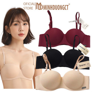 Áo Ngực Su Không Gọng Mặc Thoải Mái Nâng Vừa 1,5 cm - Áo Lót Cúp Ngang Thích Hợp Ngực To [Minhduongct]