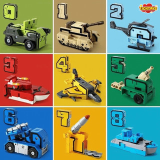 Robot số biến hình từ 0 đến 9 size lớn