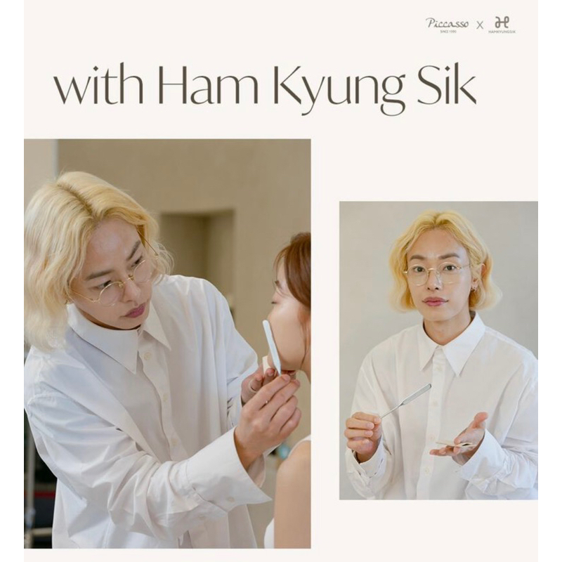 Set tán nền Picasso Makeup Spatula kèm 2 mút tán