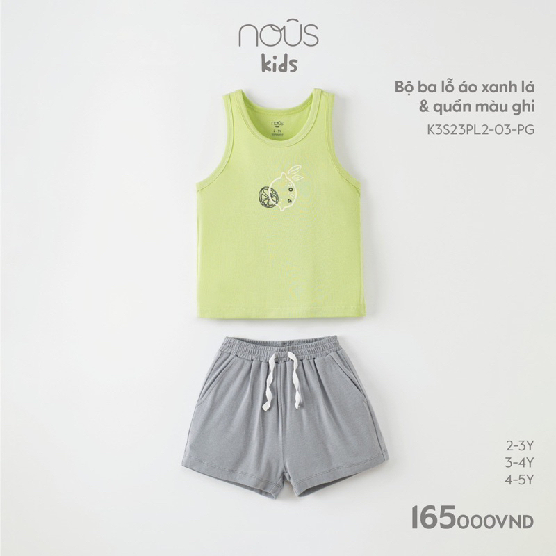 Nous bộ sát nách bé trai gái kid