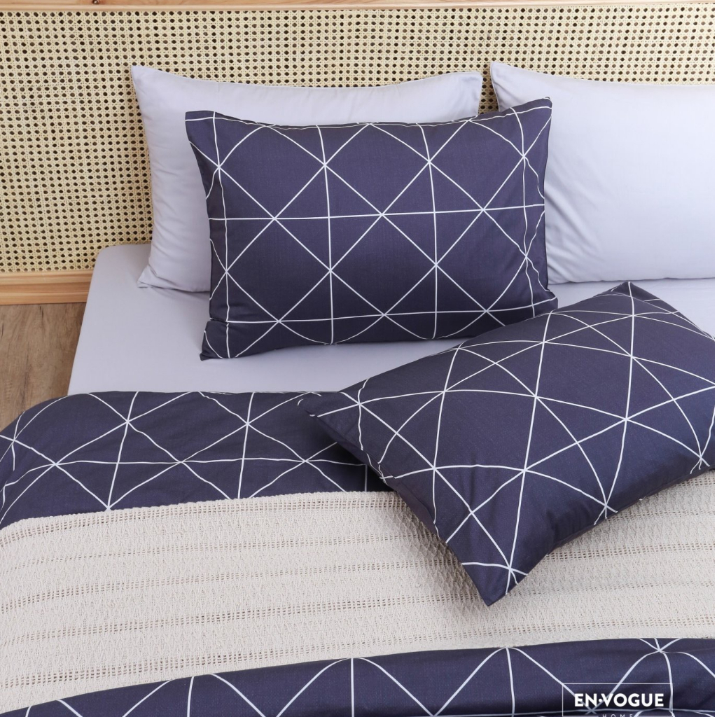 Bộ chăn ga gối 3 món cotton 100% Hàn Quốc ENVOGUE HOME - Kích thước 1m