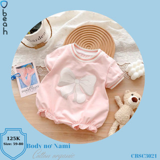 Romper cộc cho bé gái, body cộc cotton co dãn cho bé