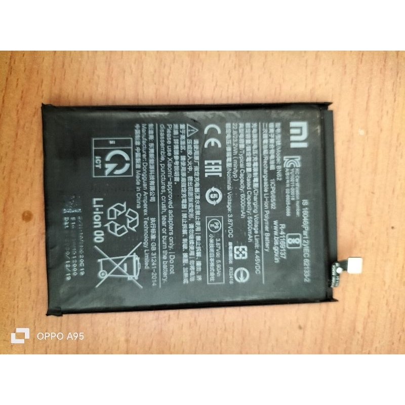 Pin Xiaomi Redmi 9T/Redmi Note 9/Pocco M3 Bóc Máy