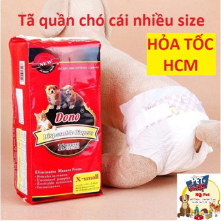 Tã quần chó cái Dono/ tã mèo/ Tã dán Dono/ Tã chó cái siêu mềm, thấm hút tốt, tiện lợi