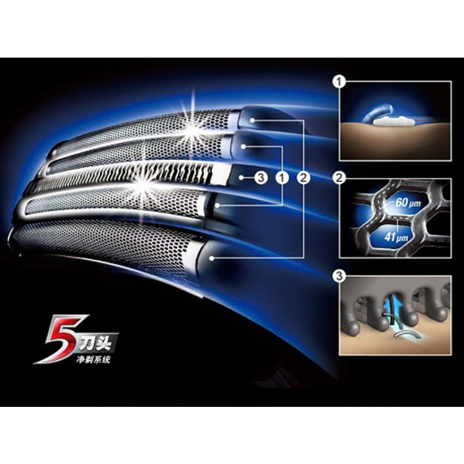 MÁY CẠO RÂU 5 LƯỠI PANASONIC ES-LV53 ,BẢO HÀNH 24 THÁNG