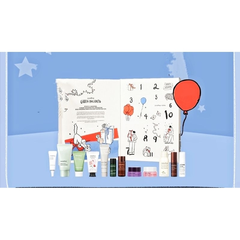Bộ Sản Phẩm Best Holidays 2023 Innisfree 12 Days of Holiday