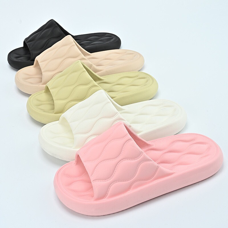 Dép văn phòng spa dép đi trong nhà unisex họa tiết trần trám