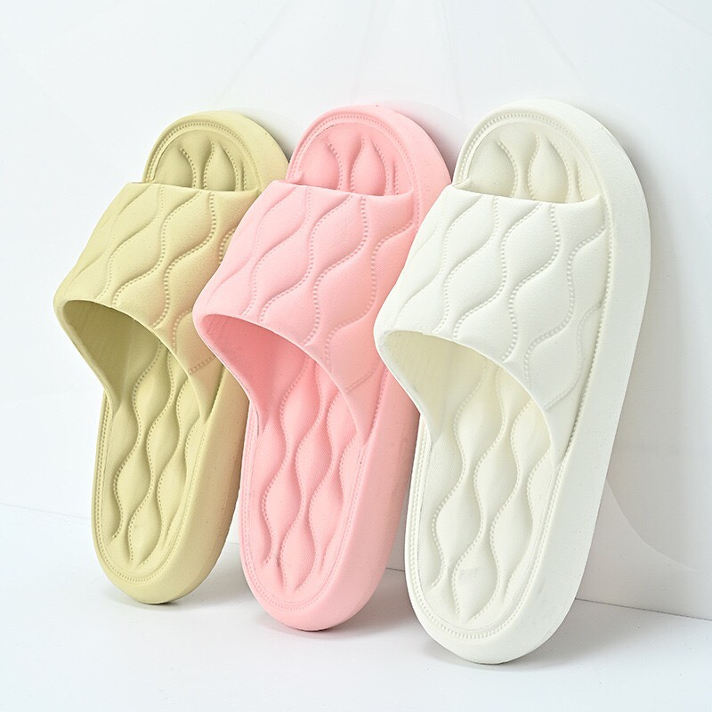 Dép văn phòng spa dép đi trong nhà unisex họa tiết trần trám