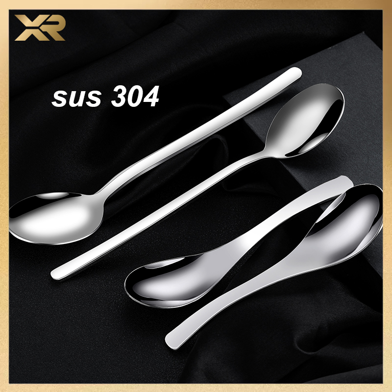 Thìa muỗng súp nhập khẩu inox 304 cao cấp, sang trọng THÌA Stainless Steel Cong 3 Size Cao Cấp Inox Không ăn mòn XR TS