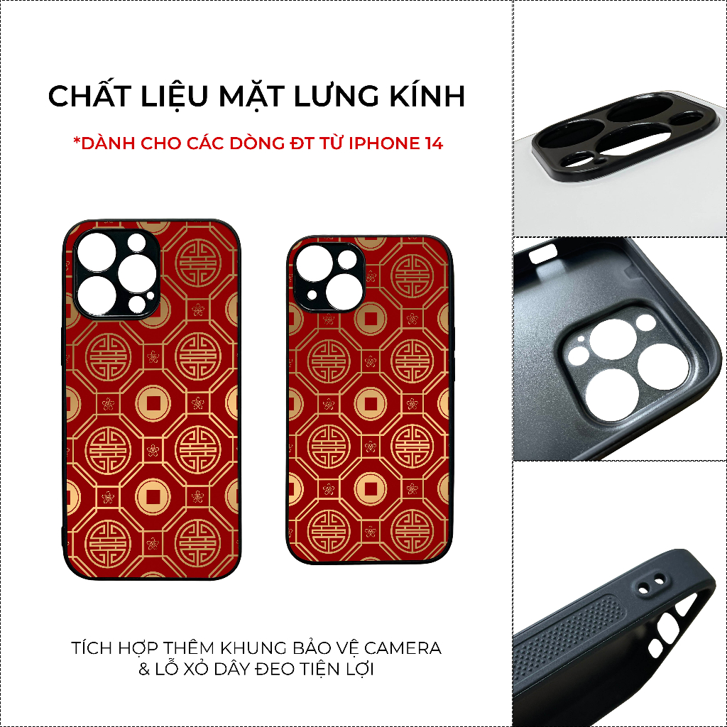 Ốp lưng Unique Case dành cho điện thoại iPhone Tết Collection TET052