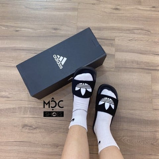 [CHÍNH HÃNG] DÉP ADIDAS LITE ĐEN TRẮNG *BLACK/GOLD* - Code: EG8271