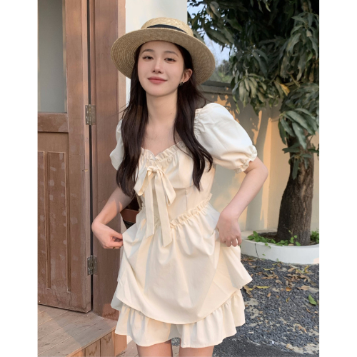 Đầm Váy Ngắn 2 Tầng Thắt Nơ Ngực Có Big Size Váy Công Chúa, Đi Biển