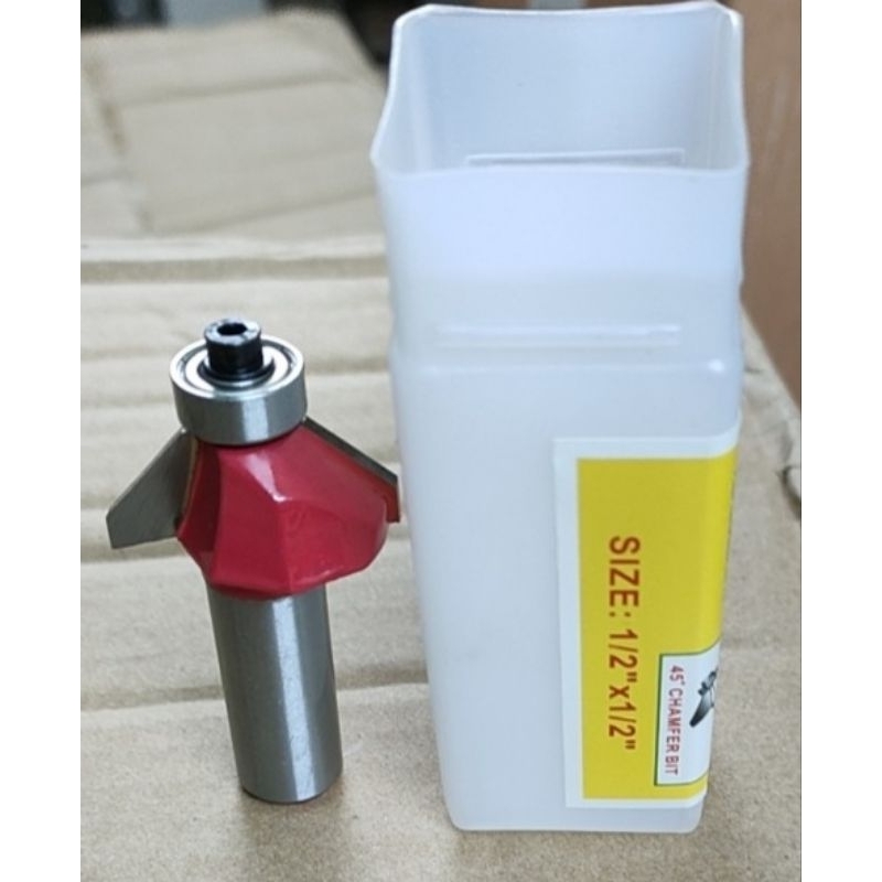 Mũi soi gỗ vat 45độ cốt 12.7mm đầu 8li 10li 12li 15li, mũi phay gỗ vat 45 độ hiểu Favi