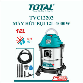 Máy hút bụi 12L-1000W TOTAL TVC12202 hàng chính hãng