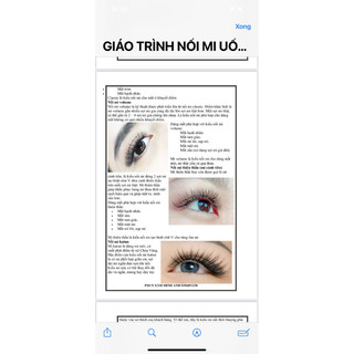 Giáo trình nối mi, uốn mi công thức nối mi 20 kiểu dáng