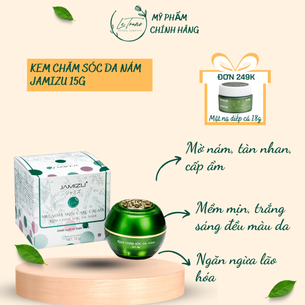 Kem chăm sóc da nám Melasma Skin Care Cream ngăn ngừa lão hóa hũ 15g - JAFN15
