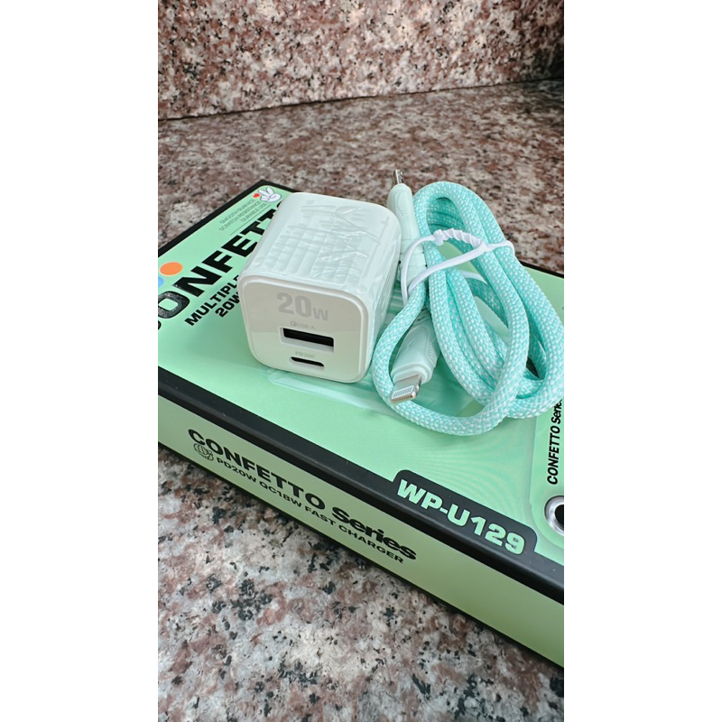 Bộ Củ Sạc Nhanh 2 Cổng WEKOME U129 20w