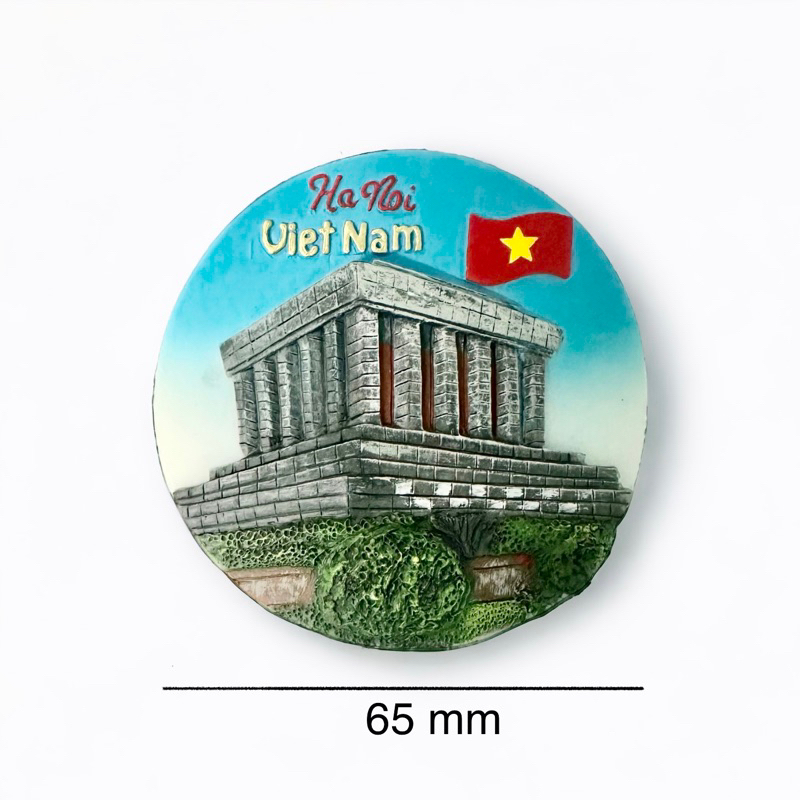 Hít nam châm trang trí phong cảnh - Cảnh Lăng Bác Hồ_Việt Nam, chất liệu nhựa polyresin, làm quà lưu niệm, quà tặng