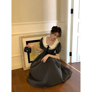 đầm xòe tay phồng phối ren tiểu thư ( thời trang bigsize vicky.g - anitagreen) n523