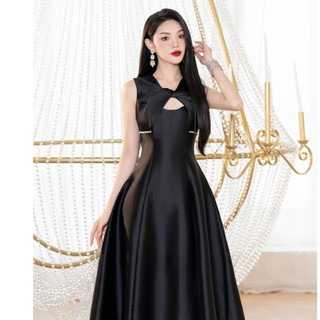 đầm dự tiệc xoắn ngực quyến rũ bigsize sang trọng (thời trang bigsize vicky.g - anitagreen) NQ523