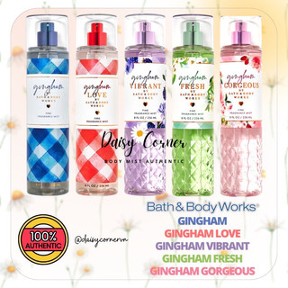 Gingham - Xịt thơm toàn thân Body Mist / Shower gel tắm Bath and Body Works BBW