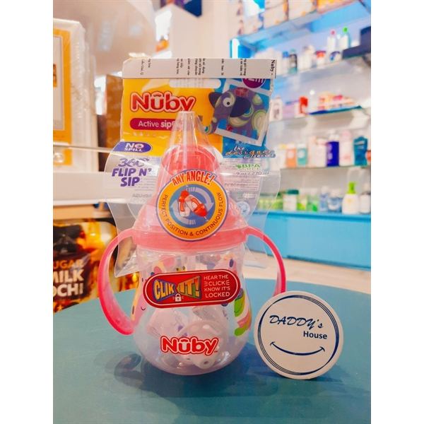 Bình uống nước có tay cầm Nuby (270ml)