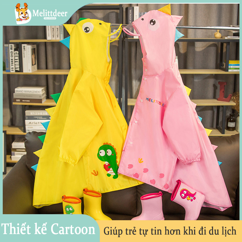 🔥có hàng sẵn🔥 áo mưa cho bé Melittdeer Nhựa An Toàn Sức Khỏe, Không Thấm Nước