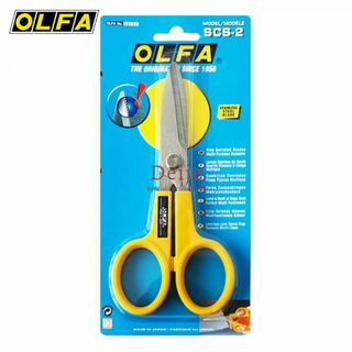 Kéo cắt đa năng Nhật OLFA SCS-2 (Lưỡi không gỉ, răng cưa)